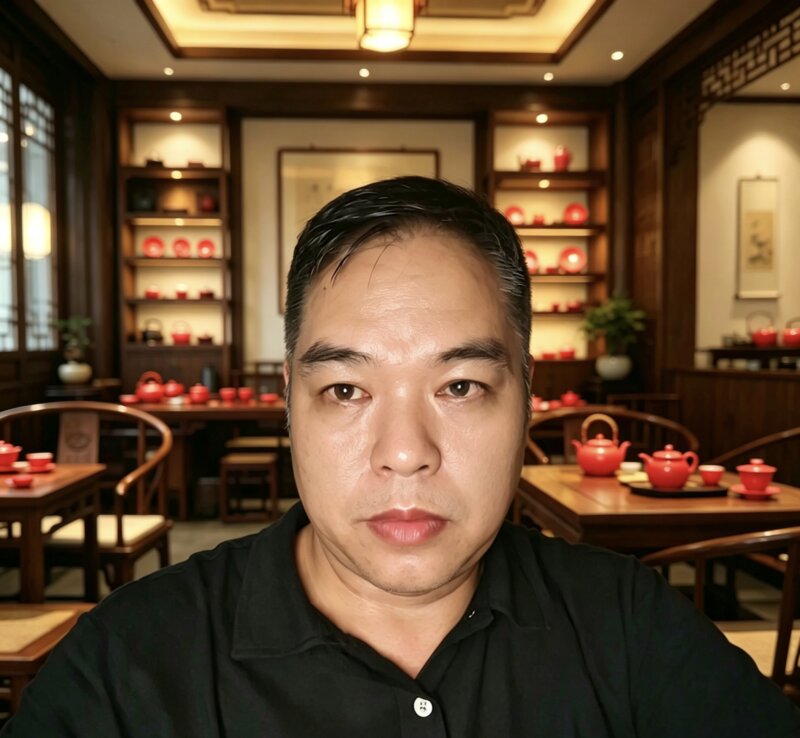 庄垂仁陶瓷艺术·茶馆一隅